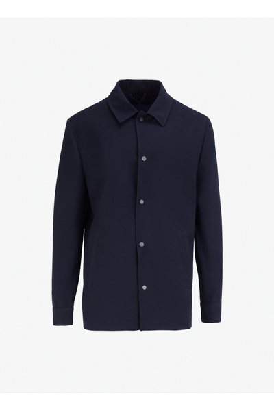 Fabrika Lacivert Erkek Yün Karışımlı Takım Elbise F4WM-TKM 2699