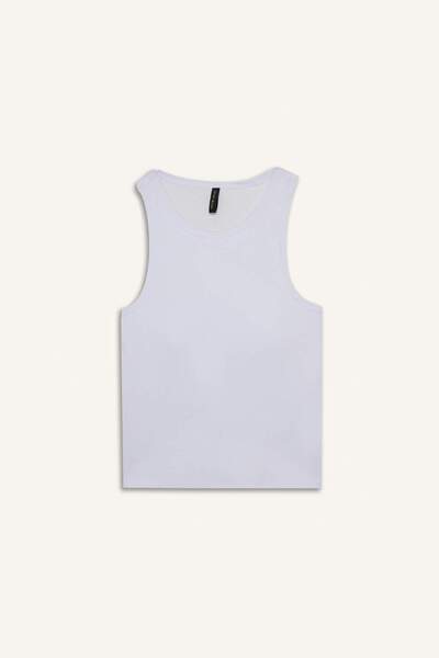 DeFacto Slim Fit Slim Fit Basic Plain Halter Neck Ribbed Camisole Padded Tank Top G0843Ax25Au