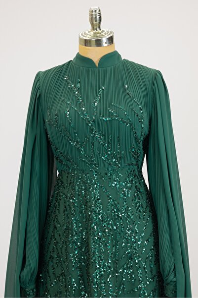 Genel Markalar Kolları Pelerinli Ezgi Abiye