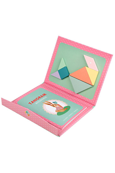 Choice NB170C2 لعبة تانجرام خشبية مغناطيسية لتعليم الطفولة المبكرة، لوحة ألغا...