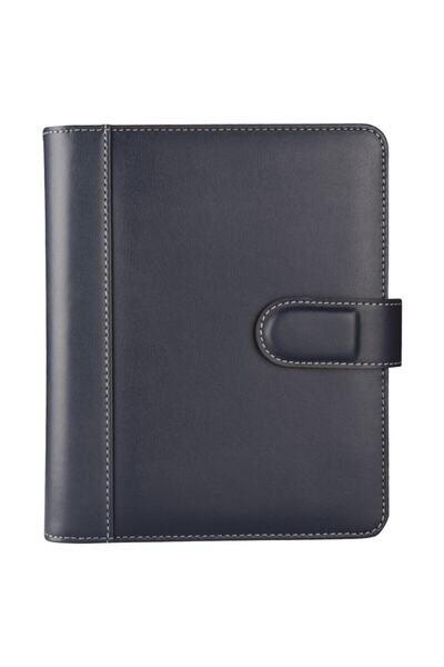 2K 2026 Нова година Органайзер Дневник A5 4-пръстен Датиран Линии Веган 19,5x23 см. Тъмносин