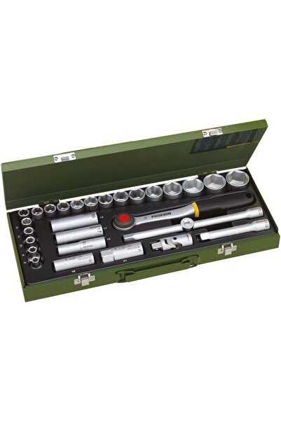 Proxxon 23000 1/2” Cırcır Kollu 29 Parçalı Lokma Takımı