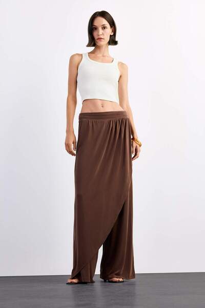 DeFacto Relax Fit Normal Waist Straight Leg Modal Pants G1338Ax25Sm