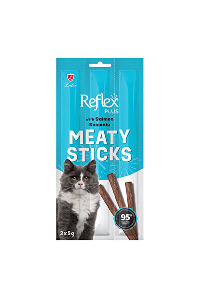 Reflex Plus Meaty Sticks Somonlu Tahılsız Kedi Ödül Çubuğu 3x5 Gr