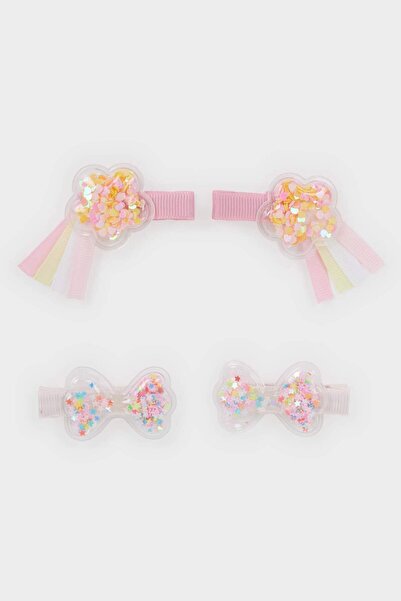 DeFacto Girl's 4-Piece Snap Buckle F6874A8Ns