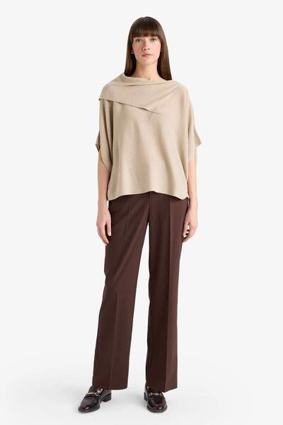 DeFacto Πλεκτό πουλόβερ με φαρδύ λαιμόκοψη G3234AX25WN