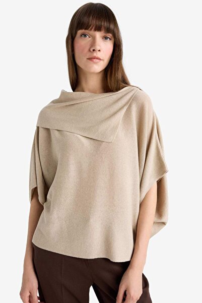 DeFacto Πλεκτό πουλόβερ με φαρδύ λαιμόκοψη G3234AX25WN