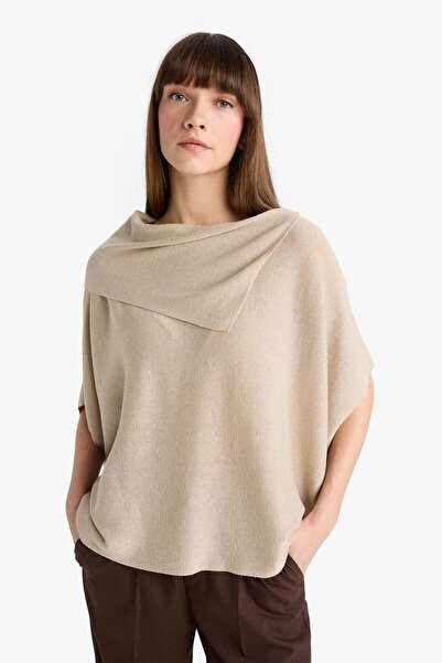 DeFacto Πλεκτό πουλόβερ με φαρδύ λαιμόκοψη G3234AX25WN