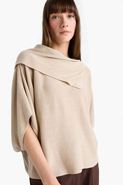 DeFacto Πλεκτό πουλόβερ με φαρδύ λαιμόκοψη G3234AX25WN