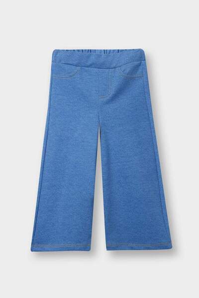 DeFacto Baby Girl Wide Leg Jean Look Pants F3780A525Au