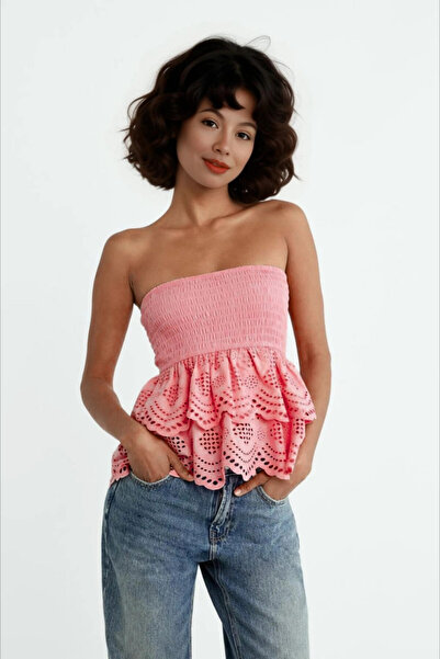 hazelin Рожева блузка та спідниця з гіппелем - HZL24S-ZK11111