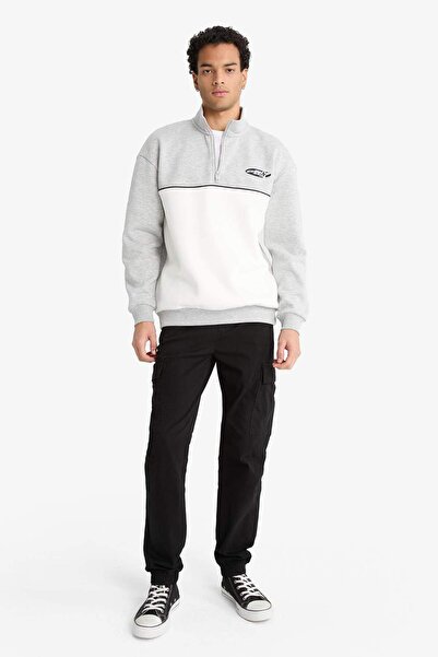 DeFacto Παντελόνι Jogger με κορδόνια στη μέση και τσέπες Cargo F4681AX25AU