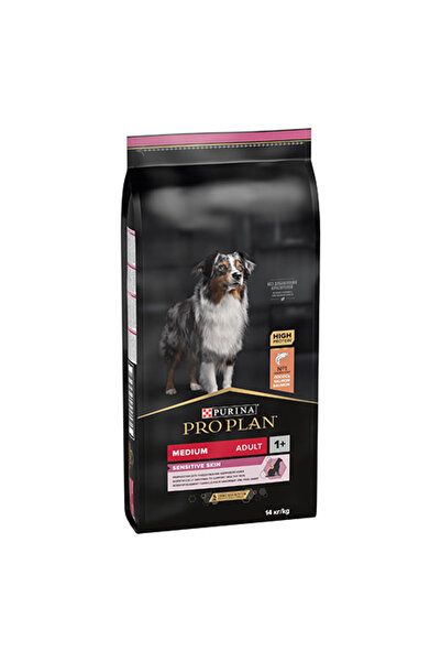 Pro Plan Medium Sensitive Skin Adult Somonlu Orta Irk Yetişkin Köpek Maması 14 Kg