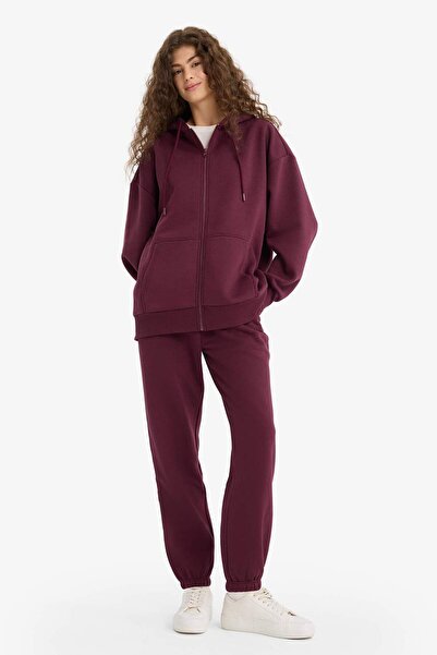 DeFacto Oversize Geniş Kalıp Kapüşonlu Fermuarlı Sweatshirt V4233AZ25WN