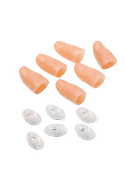 Choice 6 قطع 2/6 قطع أصابع سحرية مضيئة بمصابيح LED خدع الإبهام دعائم عيد الميلاد ومهرجانات الكريسماس والحفلات