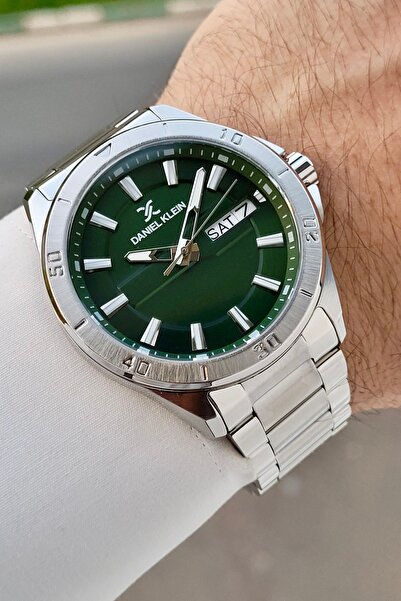 Daniel Klein Kadranı Yeşil Kordonu Gri Renk Ayarlanabilir Kordonlu 43 Mm Fonk...