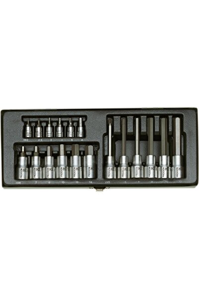 Proxxon 23100 Model Allen 1/4-1/2' Socket Set - 18 Pieces