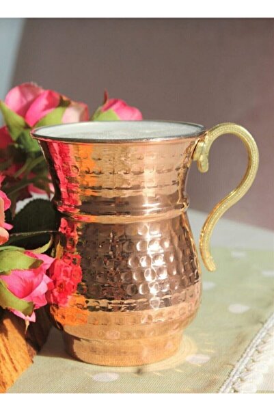 FAYA HOME Authentic Copper Ayran Glass - 6 Pieces