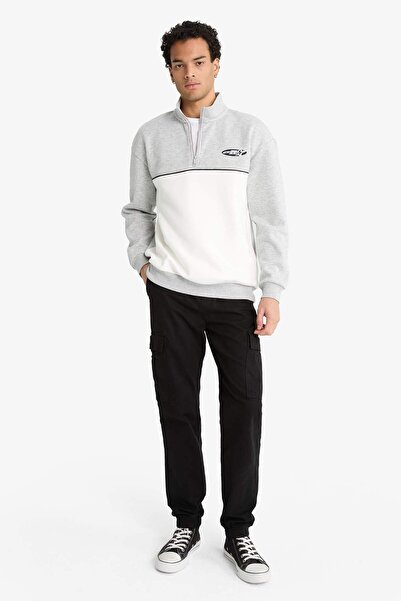 DeFacto Regular Fit Belted Lace-Up Cargo Pocket Jogger Pants F4681Ax25Au