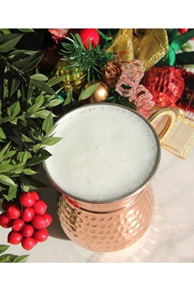 FAYA HOME Authentic Copper Ayran Glass - 6 Pieces