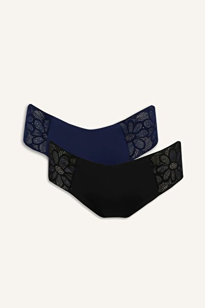 DeFacto Lace Detailed Micro 2-Piece Hipster Panties Fall in Love F2122Ax25Au