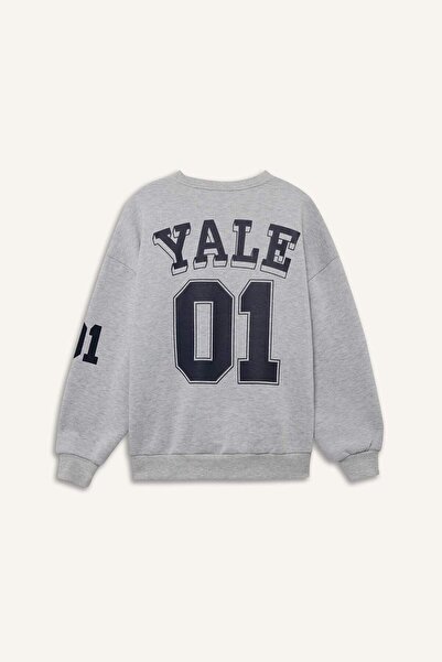 DeFacto Φούτερ Coool Yale University Oversize με φαρδύ λαιμόκοψη F9527AX25AU