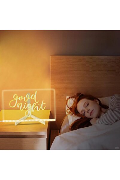 Lumely LED Message Board with Colors,Dry-Erase Night Light with Stand for Home/Office/Gift/Festival