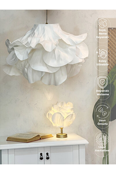 Maison Avf Modern Eva Anemon Beyaz Tasarım Sarkıt Avize