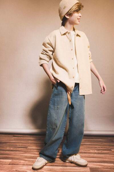 DeFacto Boy's Barrel Fit Straight Leg Jeans G1652A825Au