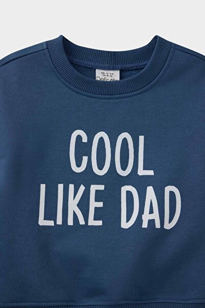 DeFacto Erkek Bebek 2'li Takım Baskılı Sweatshirt Eşofman Altı E8999A525WN