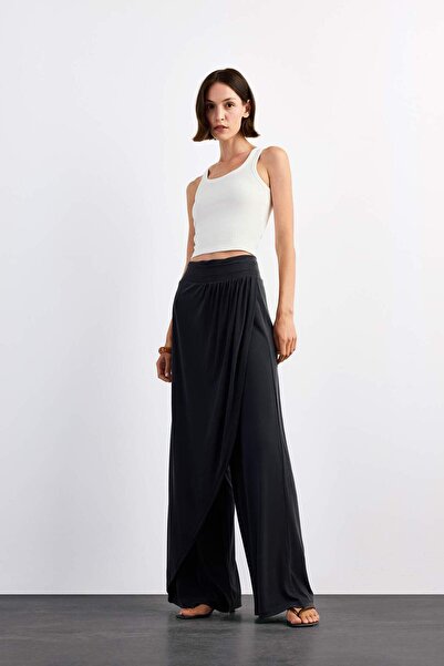 DeFacto Relax Fit Normal Waist Straight Leg Modal Pants G1338Ax25Sm