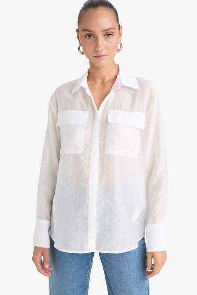 DeFacto Regular Fit Uzun Kollu Gömlek F9140AX25WN