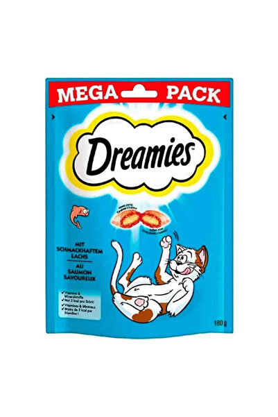 Dreamies Mega Pack İç Dolgulu Somonlu Kedi Ödülü 4x180 Gr