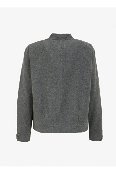 FABRIKA COMFORT Antrasit Kadın Bomber Yaka Rahat Kalıp Mont FC4WL-MNT0305
