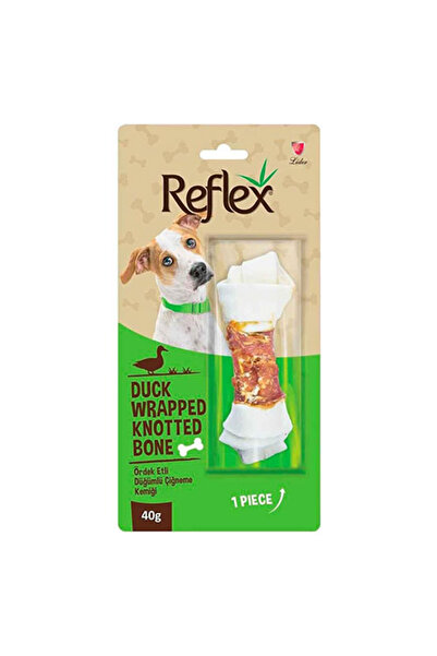 Reflex Ördek Eti Sargılı Düğümlü Köpek Çiğneme Kemiği 40 Gr