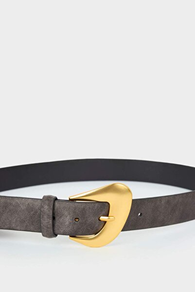 DeFacto Γυναικεία ζώνη casual από συνθετικό δέρμα με μεγάλη πόρπη F3272AXNS