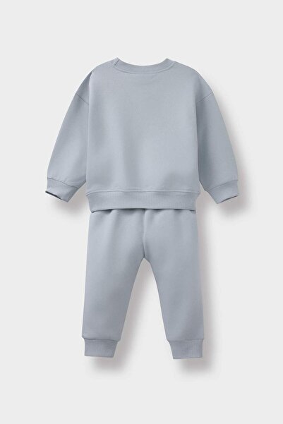 DeFacto Erkek Bebek 2'li Takım Baskılı Sweatshirt Eşofman Altı E8985A525AU