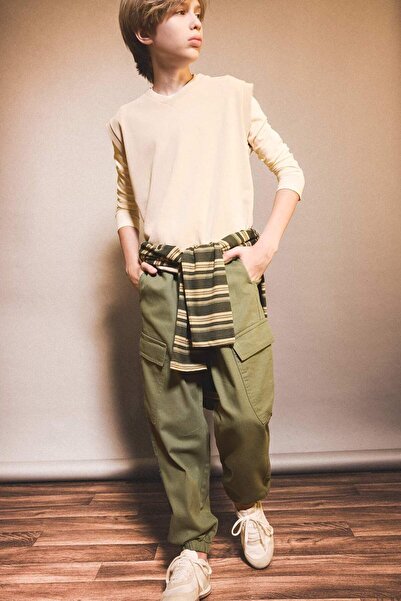 DeFacto Boy's Jogger Fit Gabardine Trousers F1970A825Au