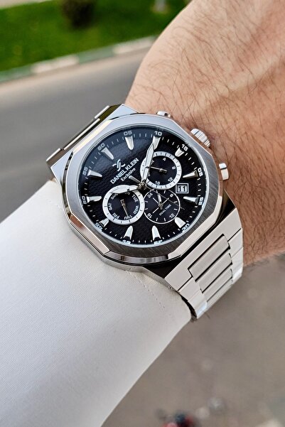 Daniel Klein Kadranı Siyah Kordonu Gri Renk Ayarlanabilir Kordonlu 43 Mm Fonk...