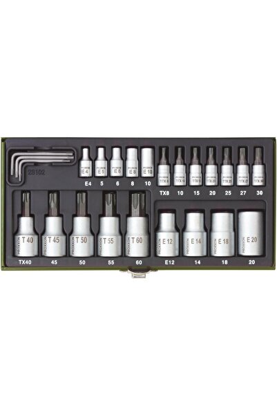 Proxxon 23102 1/4-1/2’’ 24 Parçalı Torx Lokma Takımı