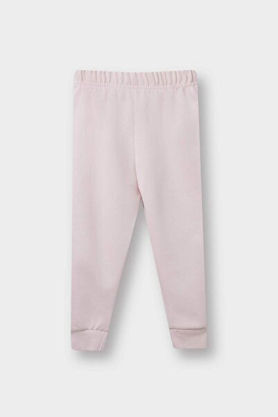 DeFacto Kız Bebek 2'li Takım Unicorn Baskılı İçi Yumuşak Tüylü Sweatshirt Eşofman Altı F0541A525WN