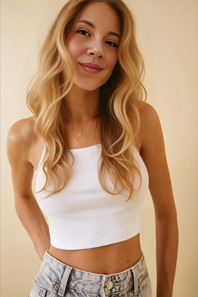 hazelin Білий бюстгальтер на бретельках з в'язаним верхом - HZL24S-ZK12001