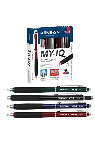 Pensan قلم متعدد الاستخدامات ماي آي كيو 0.5 مم 21116-12-LI-PKT