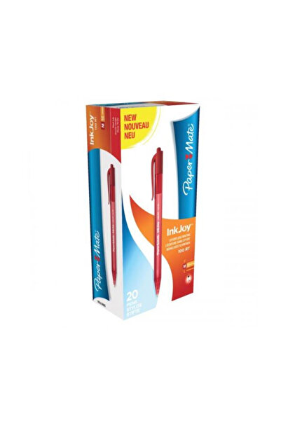 Paper-Mate قلم حبر جاف Paper Mate Inkjoy 100 RT 1.0 مم أحمر (20 قطعة)