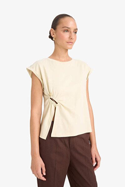 DeFacto Crew Neck Short Sleeve T-Shirt F9873Ax25Au