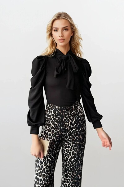 OLSAMODA BLUZĂ DE FEMEI CU DETALIARE CU FĂRĂ PĂRĂ, DETALIE CU FĂRĂ PĂRĂ, BLUZ...