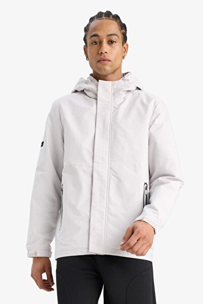 DeFacto Αδιάβροχο αδιάβροχο με κουκούλα με φερμουάρ Defactofit C6047AX25AU