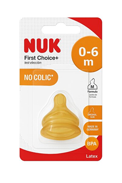 Nuk Fırst Choıce Plus Biberon Emziği No:1 Kauçuk Sarı- M Bedeni