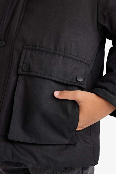 DeFacto Erkek Çocuk Polo Yaka Çıtçıtlı Mont D5903A825AU