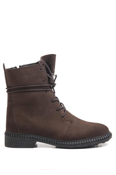 Bulldozer 240626 Kahve Nubuk Kadın Bot